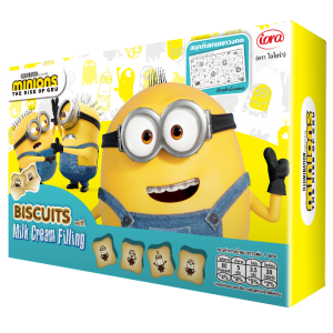 Minions Filled Biscuit Milk Cream